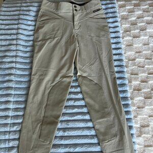 XS Kerrits Petite Crossover II Tan/Sand Knee Patch Riding Breeches